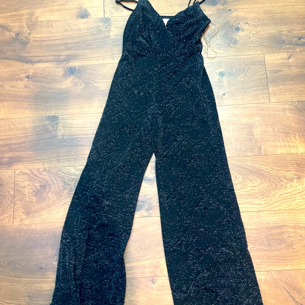 Shimmering Black jumpsuit perfect for new years